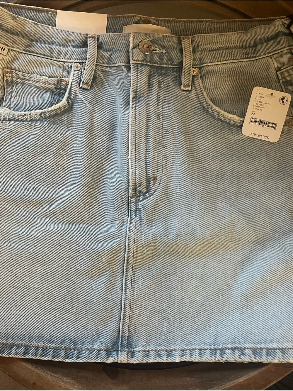 Citizens Of Humanity Light Blue Straight Denim Skirt - Picture 1 of 4